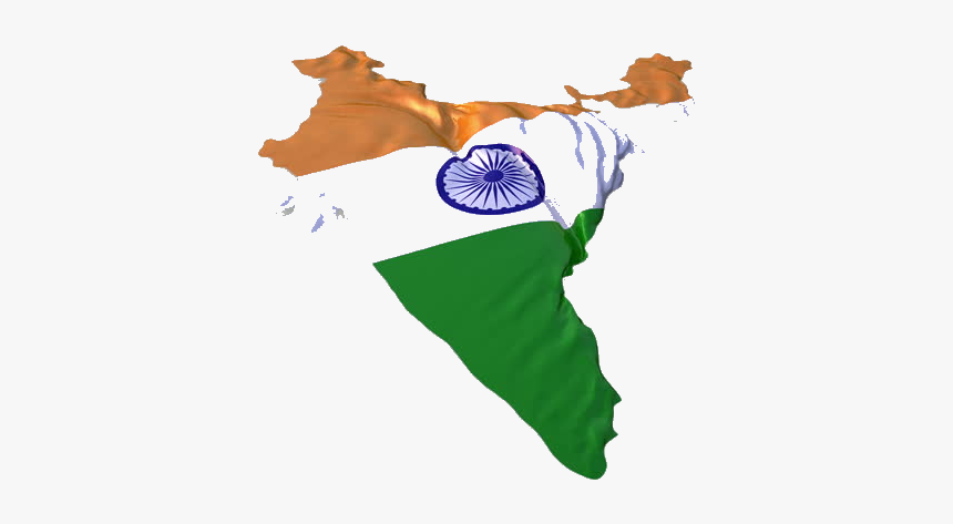 India Flag Map Gif, HD Png Download, Free Download
