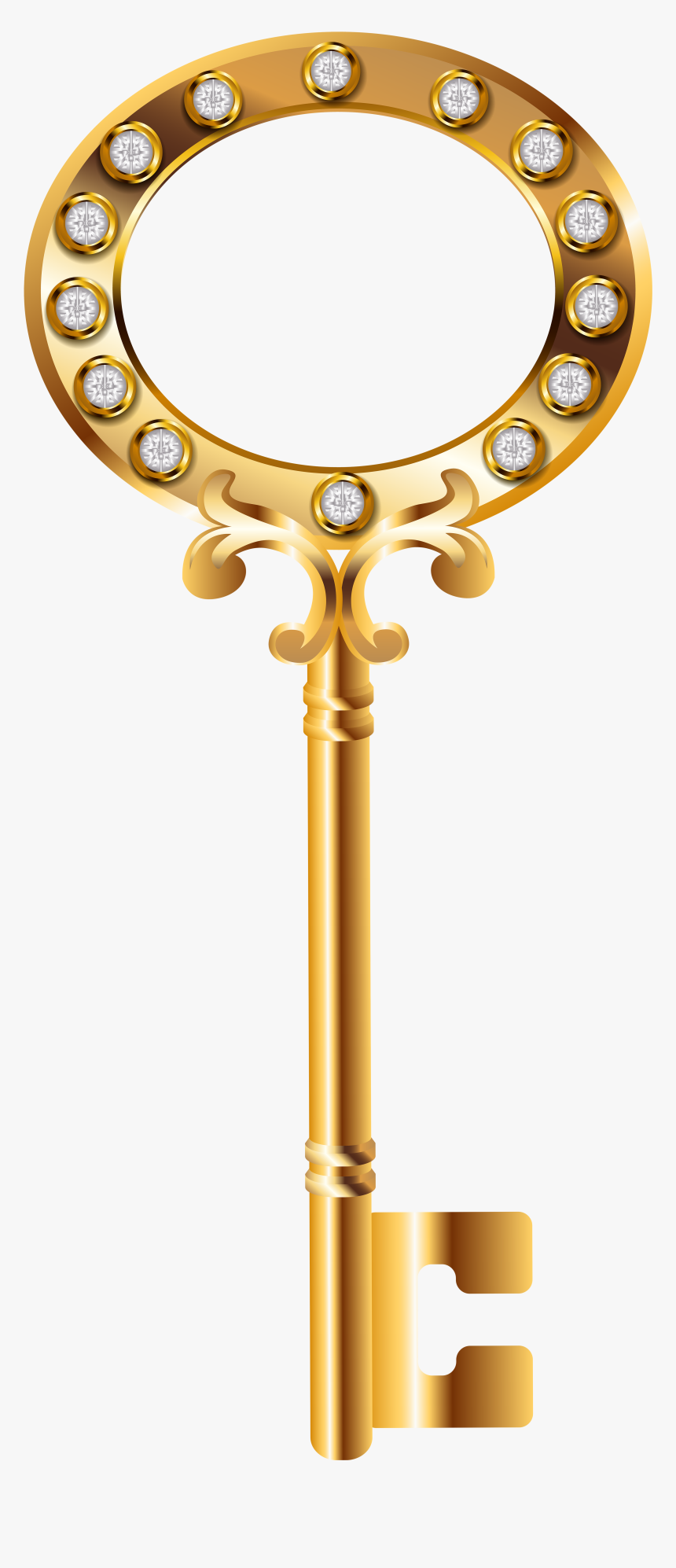Key Png Clip Art - Golden Key In Png, Transparent Png, Free Download