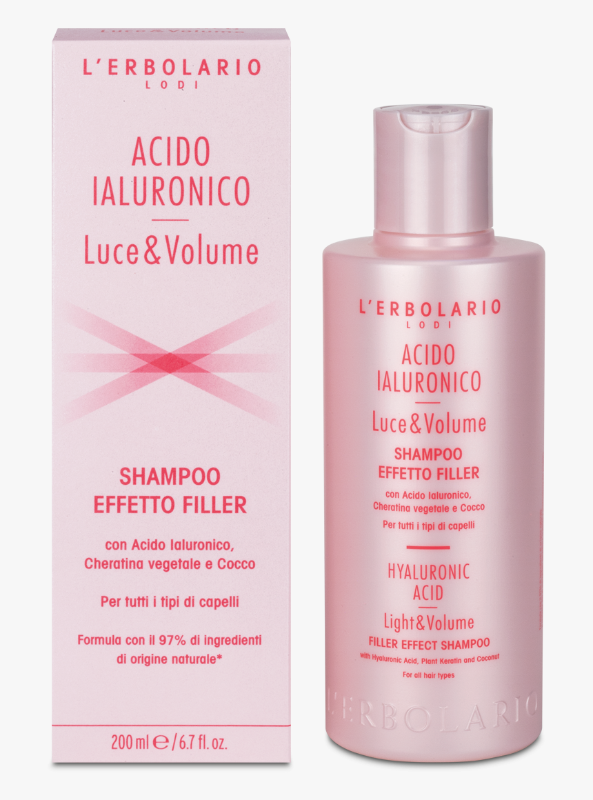 Hyaluronic Acid Filler Effect Shampoo - Shampoo Erbolario Per Capelli Grassi, HD Png Download, Free Download