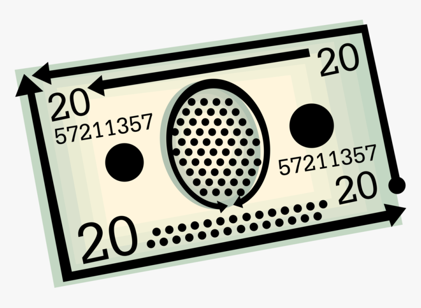 U S Twenty Bill - Particles In A High Viscosity Liquid, HD Png Download, Free Download