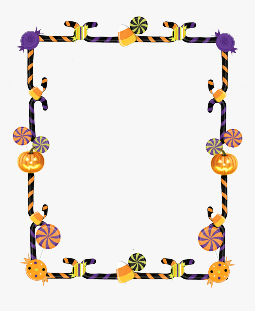 Clipart Black And White Download Of Halloween Borders - Transparent Background Halloween Border, HD Png Download, Free Download