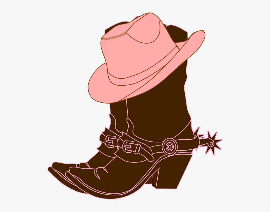 Cowgirl Boots Clip Art At Clker - Cowgirl Boots Clipart, HD Png Download, Free Download