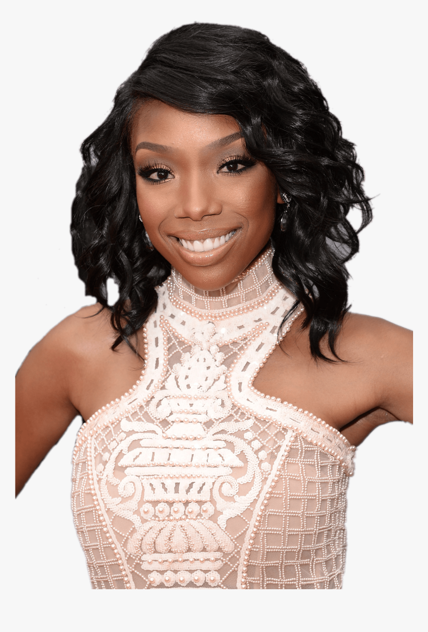 Brandy Norwood White Dress - Brandy Norwood Png, Transparent Png, Free Download