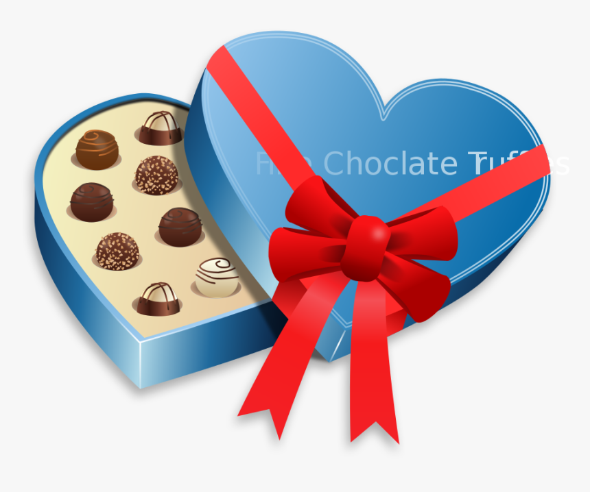 Transparent Valentines Candy Png Box Of Chocolates Clipart Png