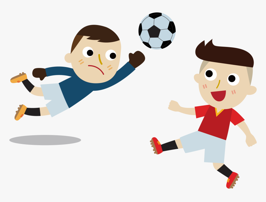 Transparent Football Clipart - Cartoon Playing Football Png, Png Download, Free Download