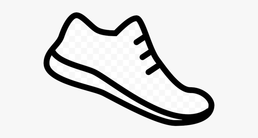 Easy Running Shoes Clipart Drawing Free Transparent - Shoe Clipart Black And White, HD Png Download, Free Download