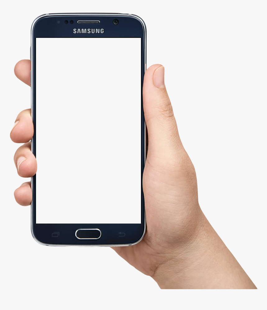 Phone In Hand Png - Samsung Mobile Png Hand, Transparent Png, Free Download
