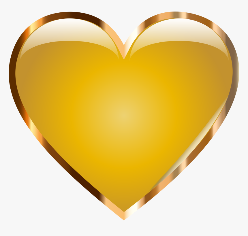 Heart Gold Love Clip Art, HD Png Download, Free Download