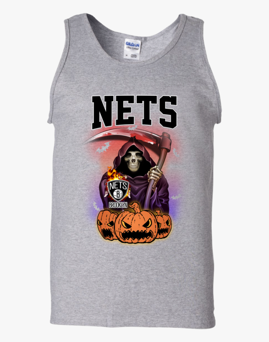 Buy Brooklyn-nets Reaper The Death Halloween Shirt, HD Png Download, Free Download