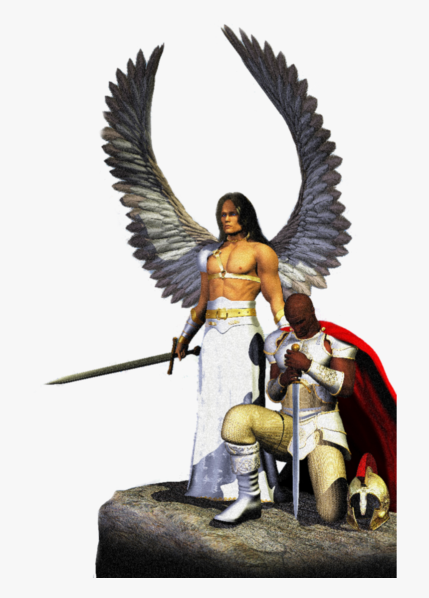 Prayer Warrior With Angel, HD Png Download, Free Download