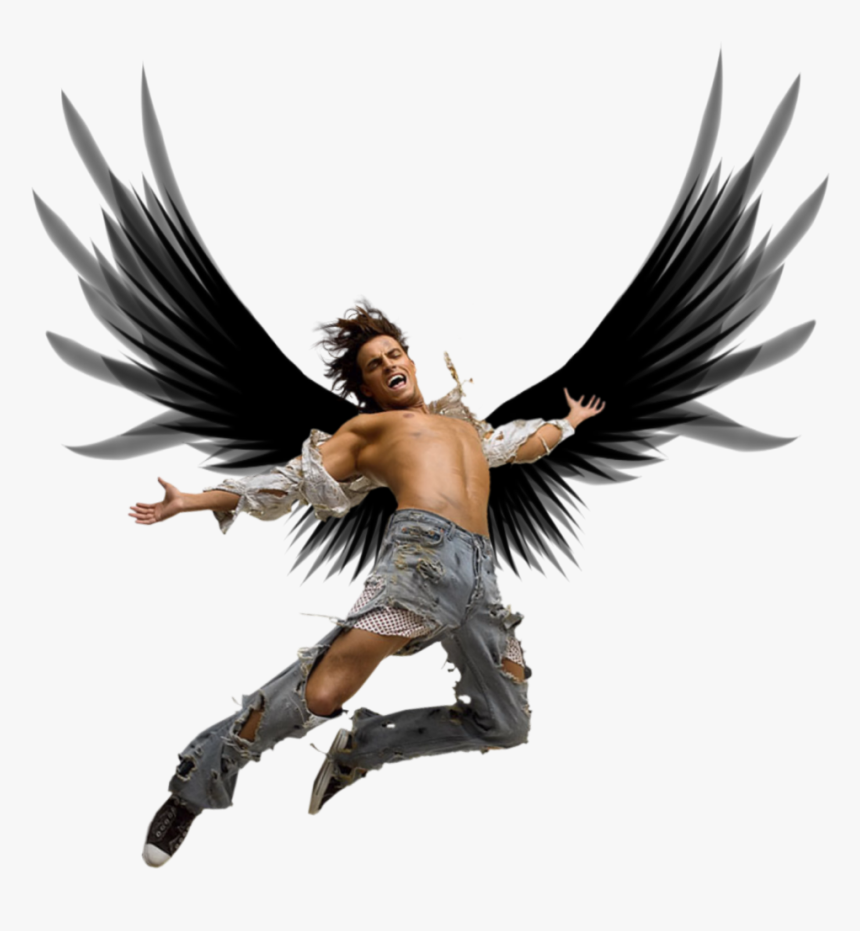 #fallenangel #angel #falling #man #winged #male #person, HD Png Download, Free Download