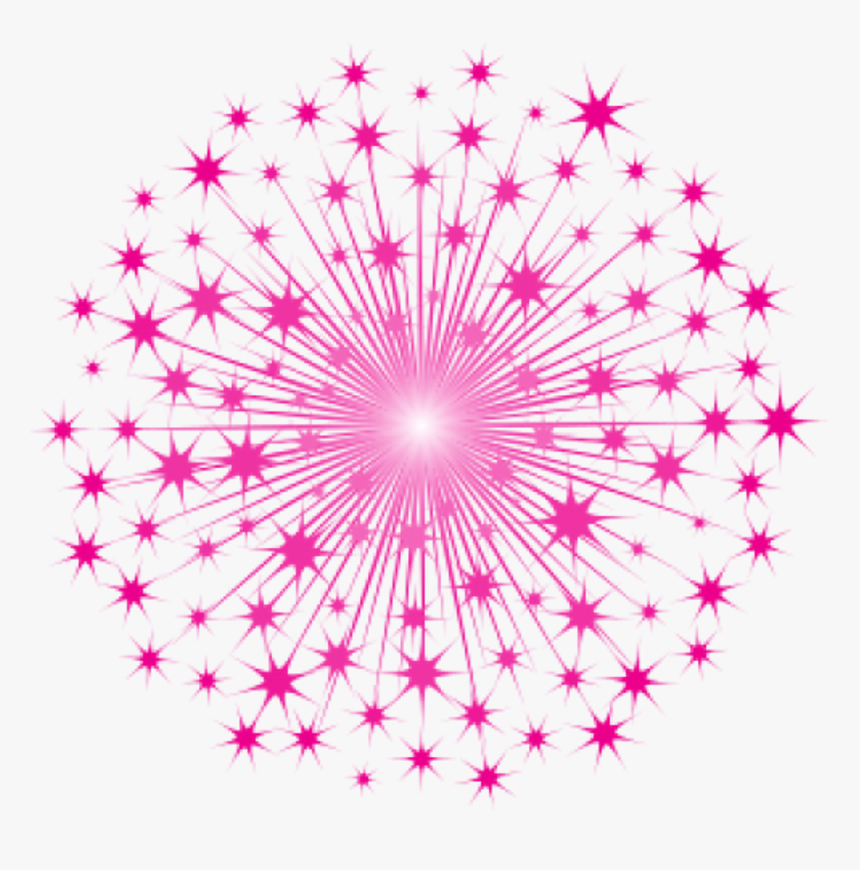 Star Overlay Fuscia Sparkle Starburst Pink Background, HD Png Download, Free Download