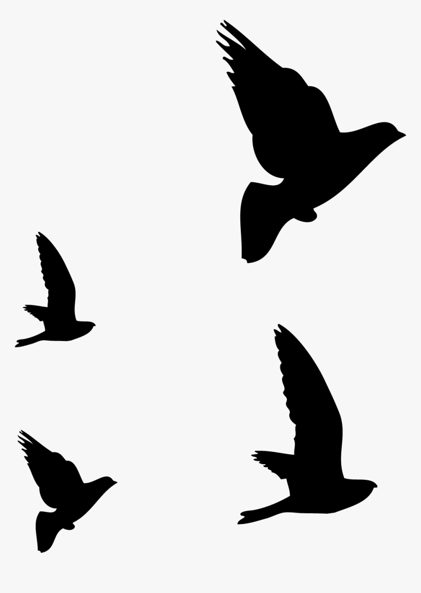 Hummingbird Flight Silhouette Drawing, HD Png Download, Free Download