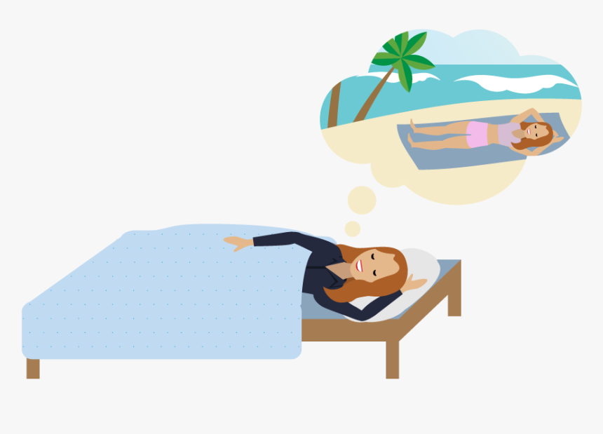 A Person Dreaming Of Lying On The Beach, HD Png Download, Free Download