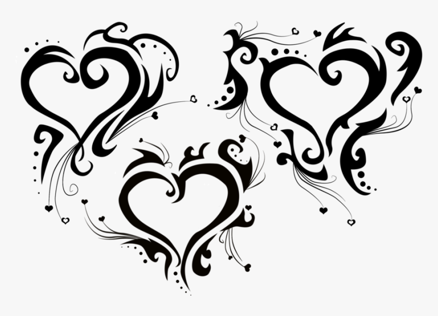 Heart Tattoo Tribe Clip Art, HD Png Download, Free Download