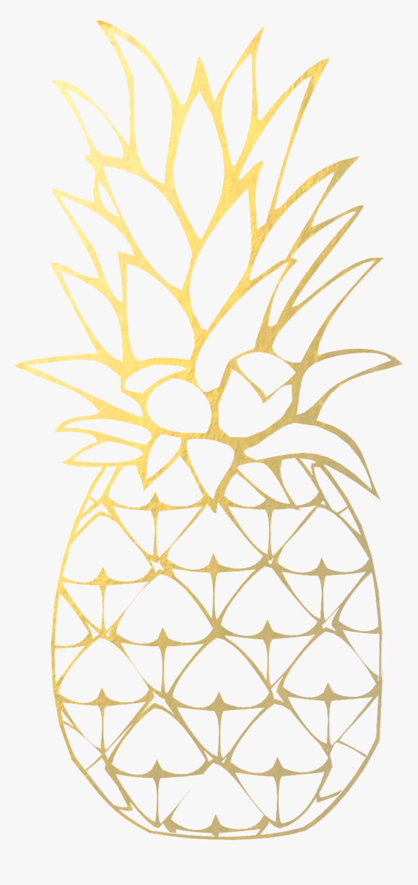 Gold Pineapple Png , Png Download, Transparent Png, Free Download