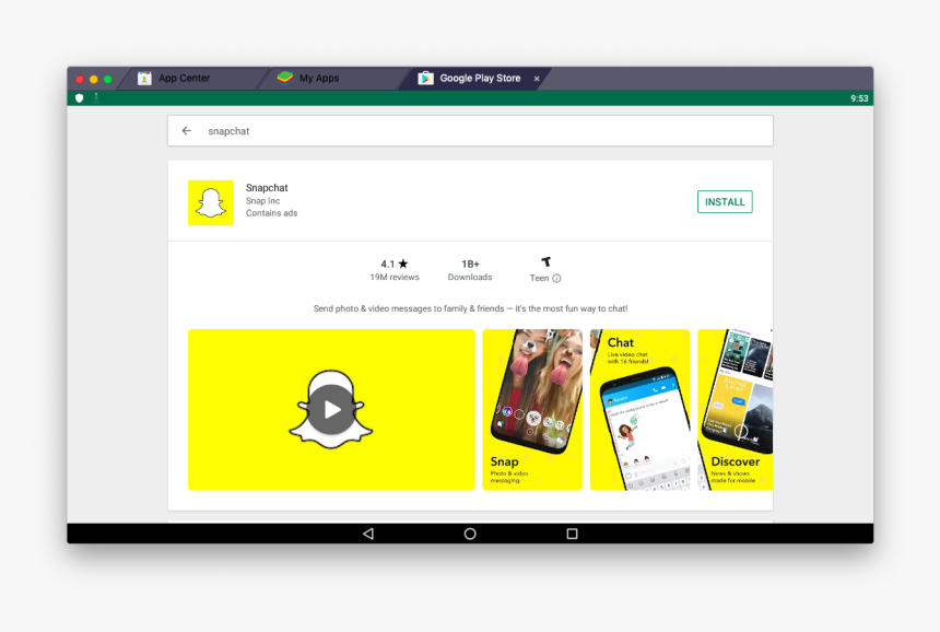 Download Snapchat Bluestacks Mac, HD Png Download, Free Download