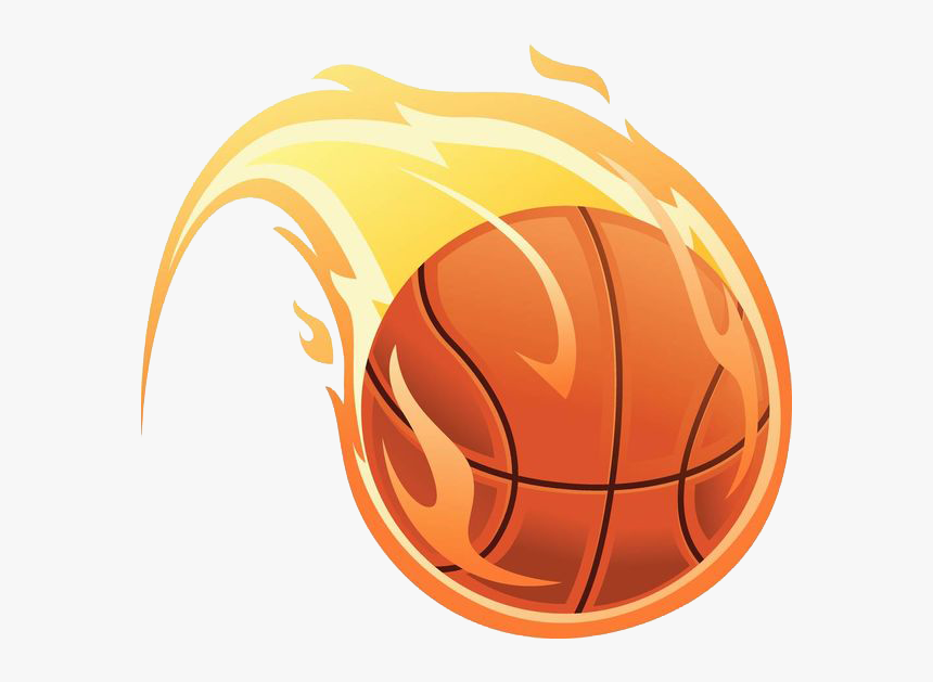 Basketball Fire Illustration, HD Png Download, Free Download