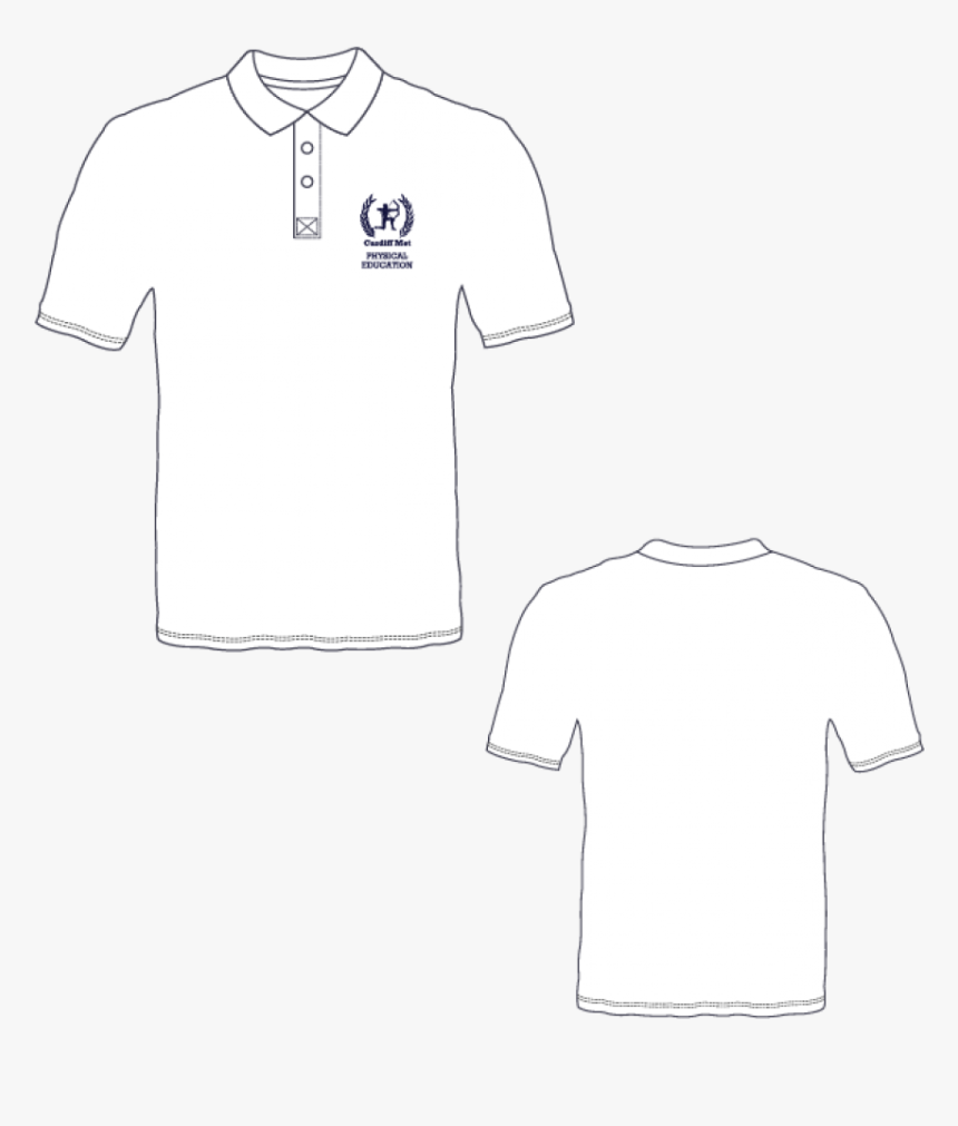 Cardiff Met Pgce Pe Course Womens White Polo Shirt, HD Png Download, Free Download