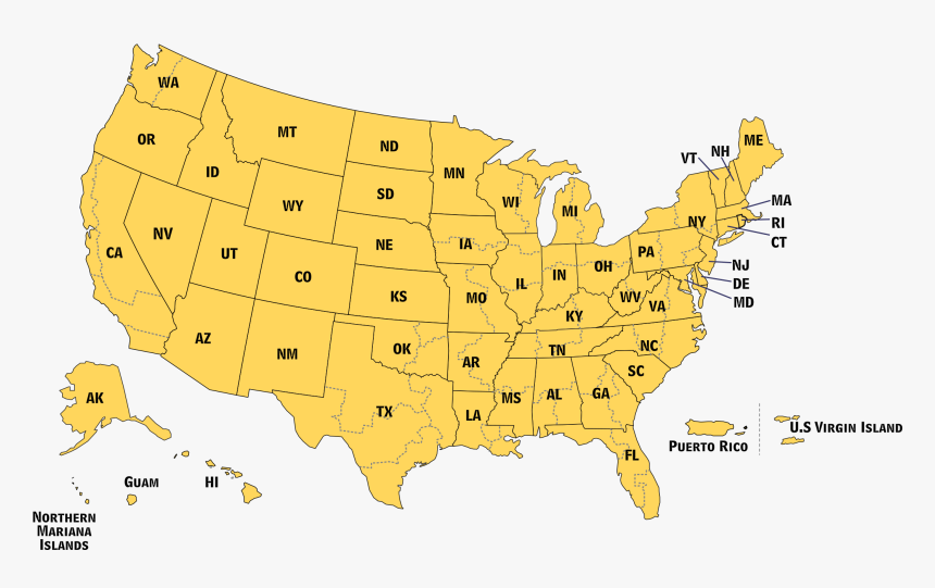 Outline Of United States Png, Transparent Png, Free Download