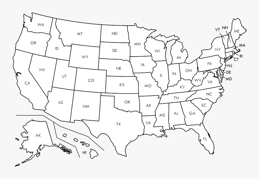 Us Map Png, Transparent Png, Free Download