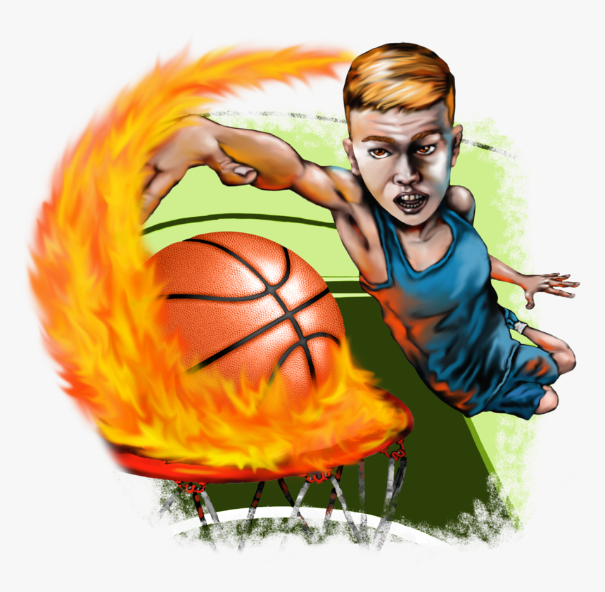 Basketball On Fire Png, Transparent Png, Free Download