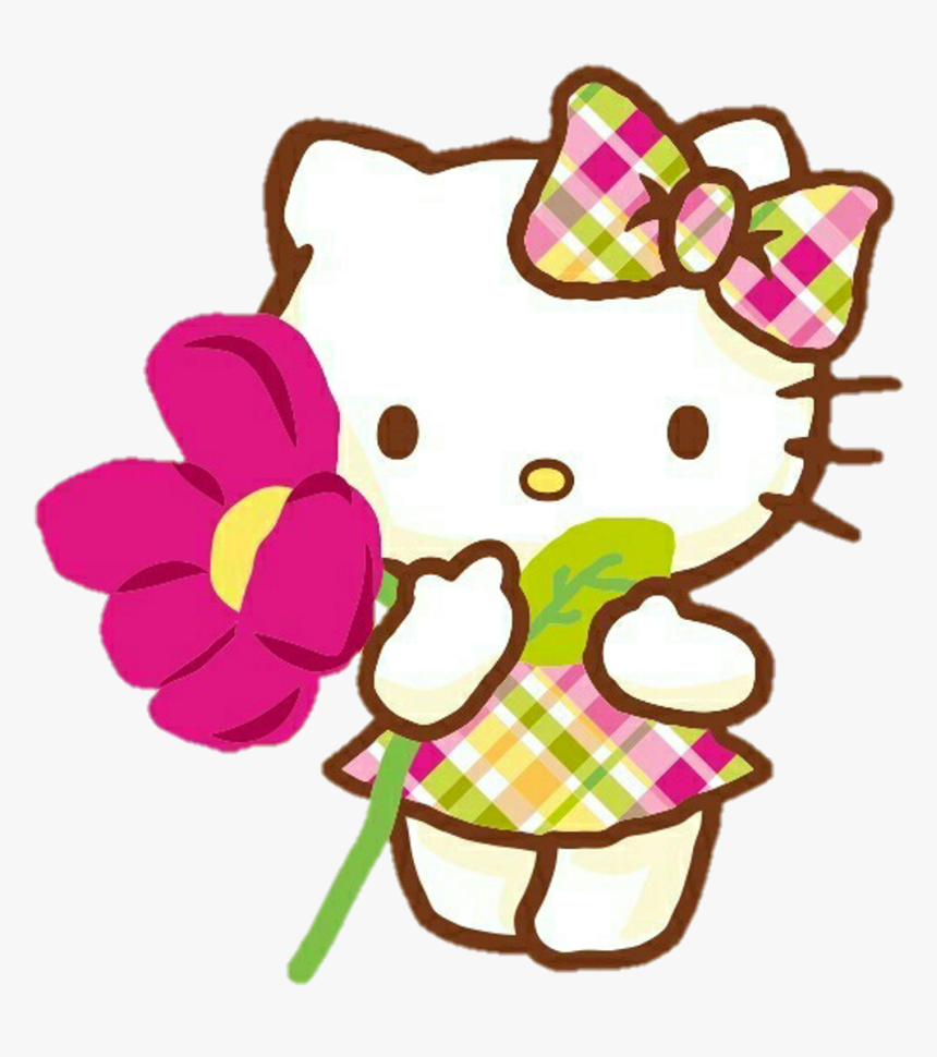 #hellokitty #hello Kitty #spring #primavera #flower, HD Png Download, Free Download