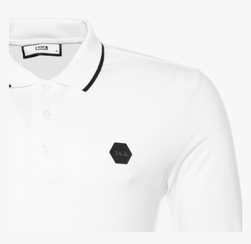 Hexagon Badge Polo Shirt White Detail"
 Alt="hexagon, HD Png Download, Free Download