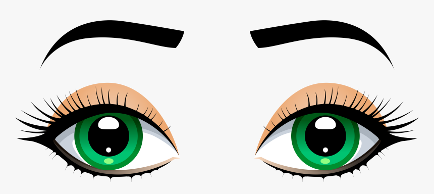 Female Eyes With Eyebrows Png Clip Art, Transparent Png, Free Download