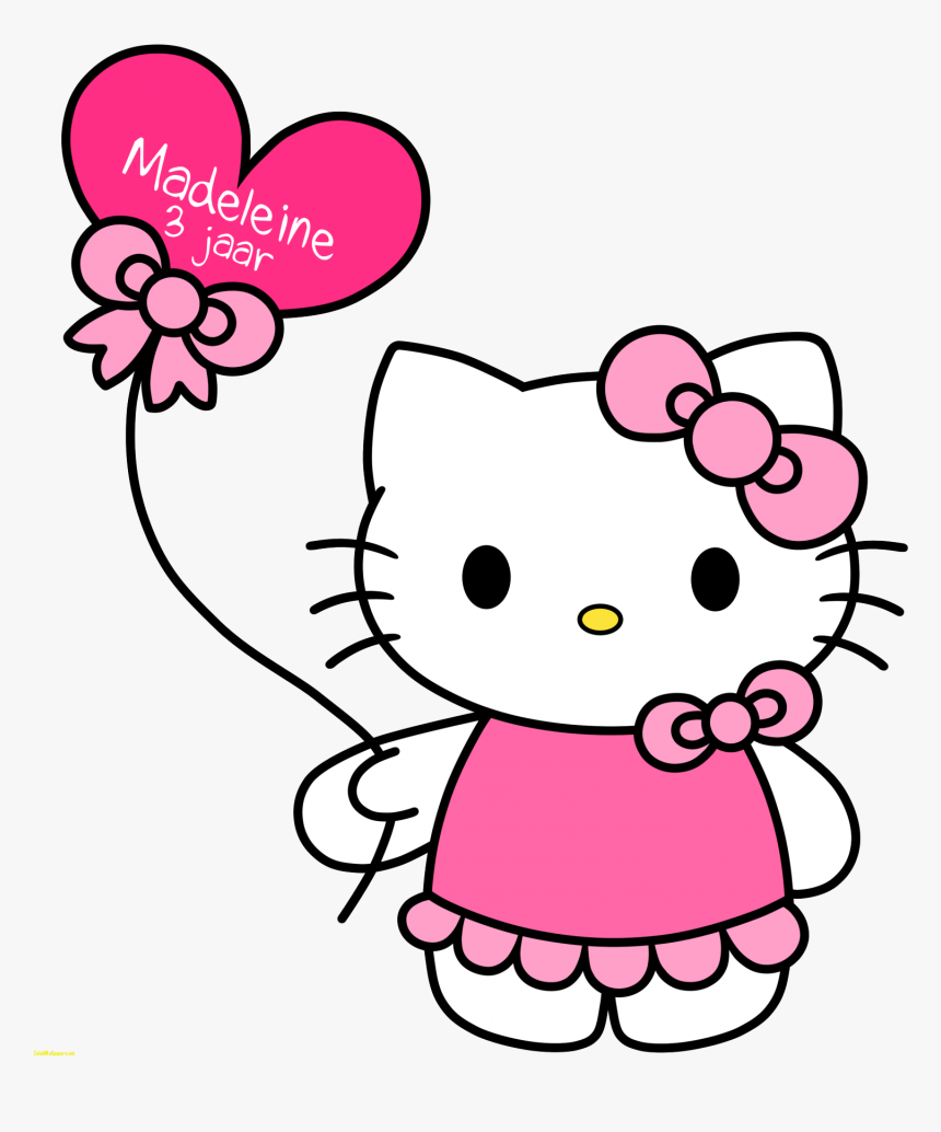 Hello Kitty With Balloons Free Download Clip Art Best, HD Png Download, Free Download