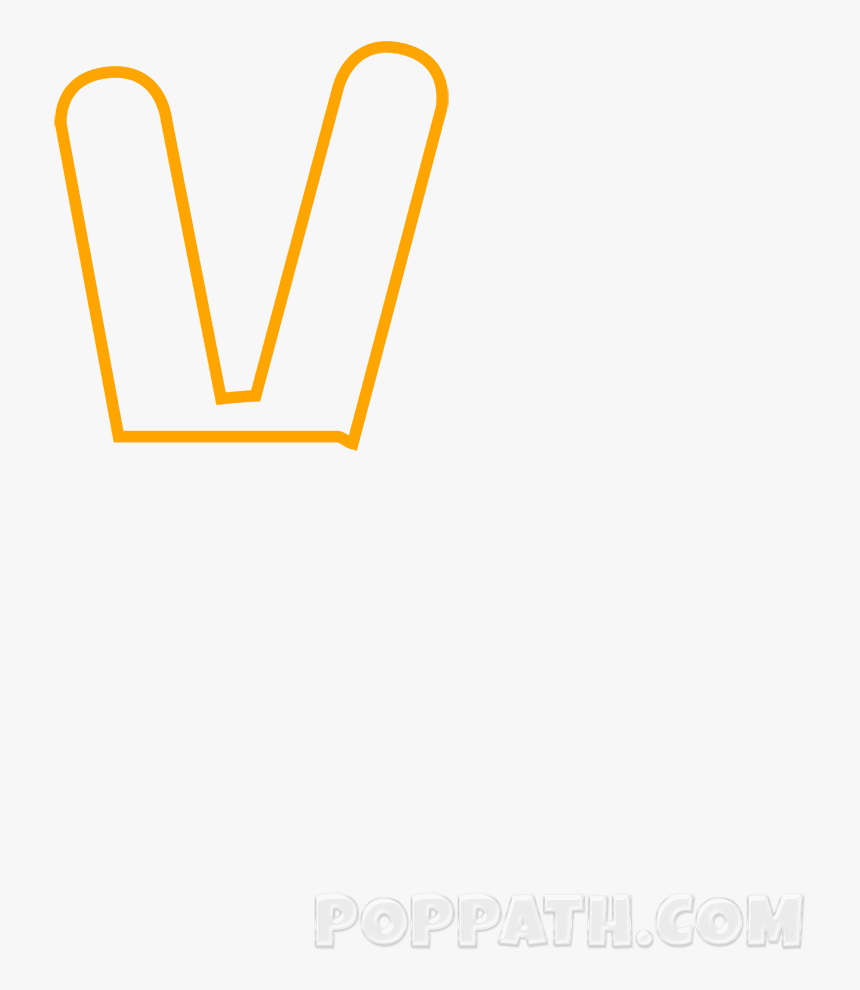 How To Draw A Crossed Bts Finger Heart Art Pointing, HD Png Download, Free Download