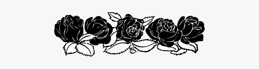 Rose Vector Border, HD Png Download, Free Download