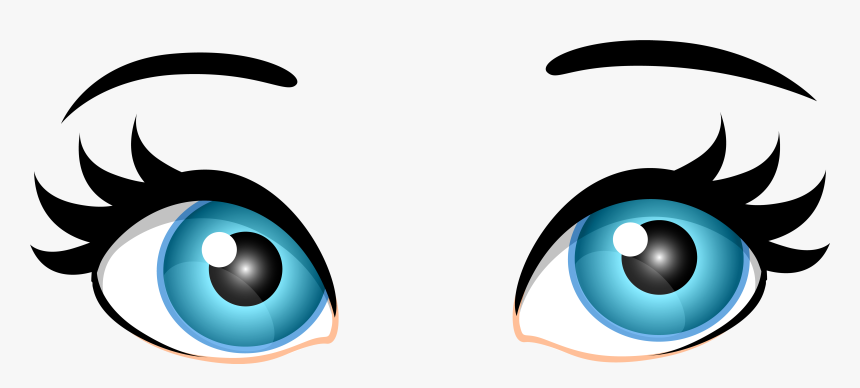 Blue Female Eyes Clip, HD Png Download, Free Download