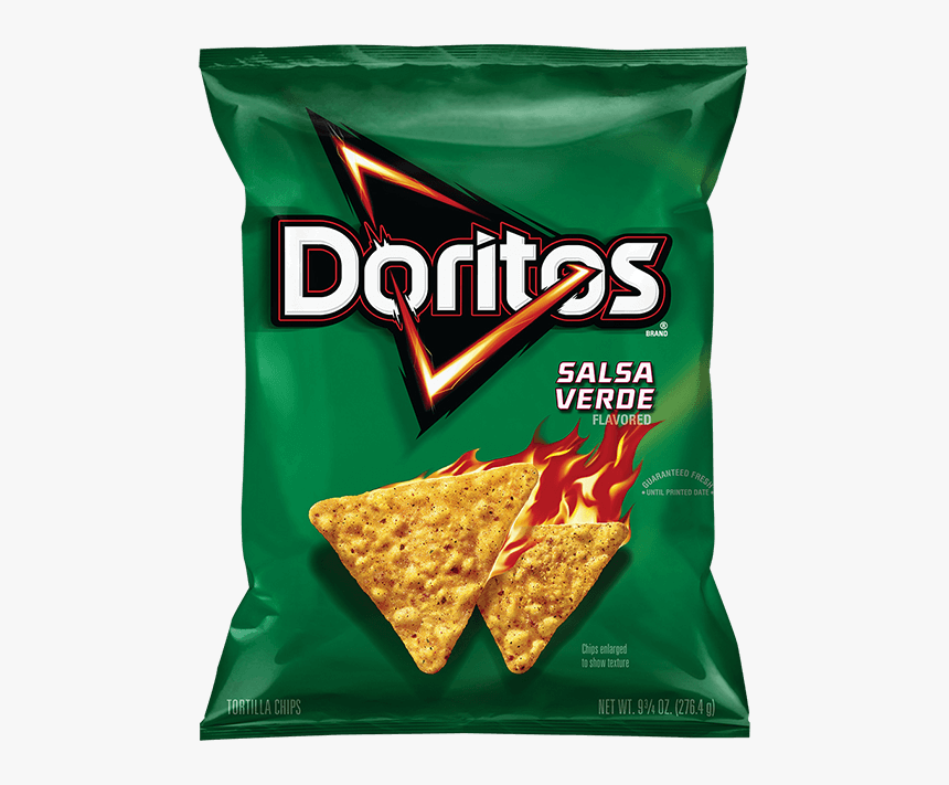 Doritos® Salsa Verde Flavored Tortilla Chips, HD Png Download, Free Download