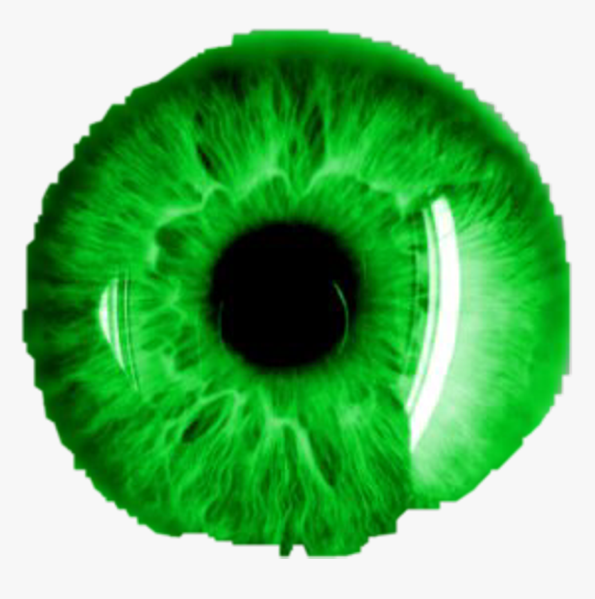 Green Green Eyes Eyes Iris Green Iris Freetoedit Neon, HD Png Download, Free Download