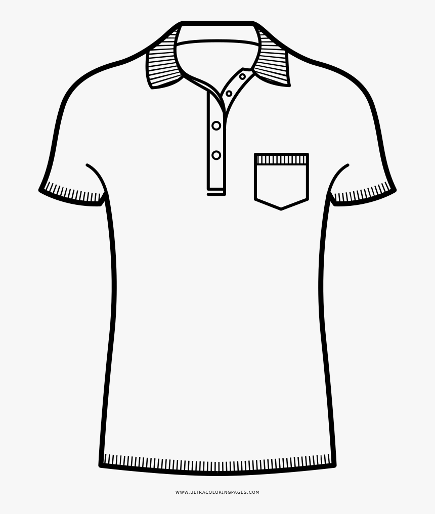 Polo Shirt Coloring Page.