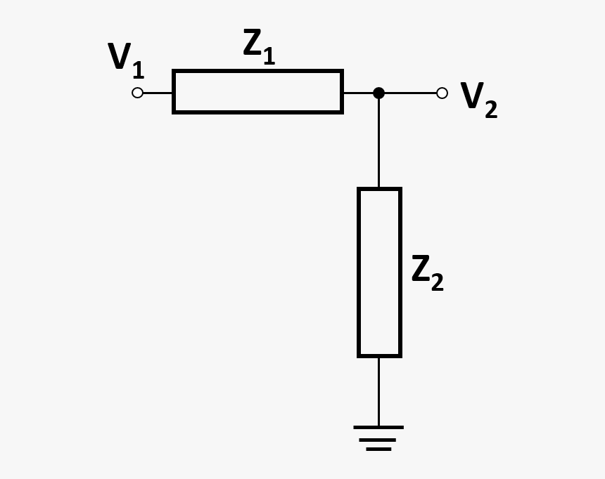 A General Diagram Of A Voltage Divider, HD Png Download, Free Download