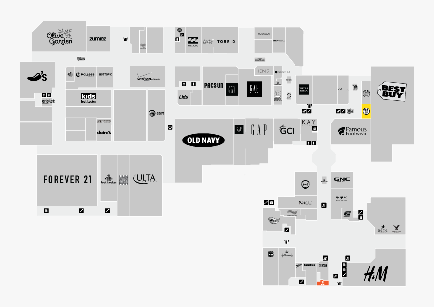 Dimond Center Mall Floor Layout, HD Png Download, Free Download