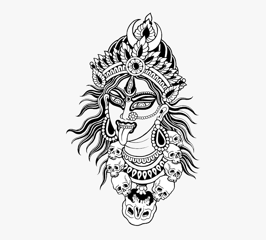 And Art Kali Drawing Black Others Line Clipart, HD Png Download, Free Download
