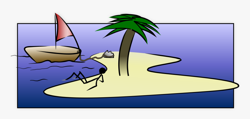 Desert Island Stick Figure, HD Png Download, Free Download