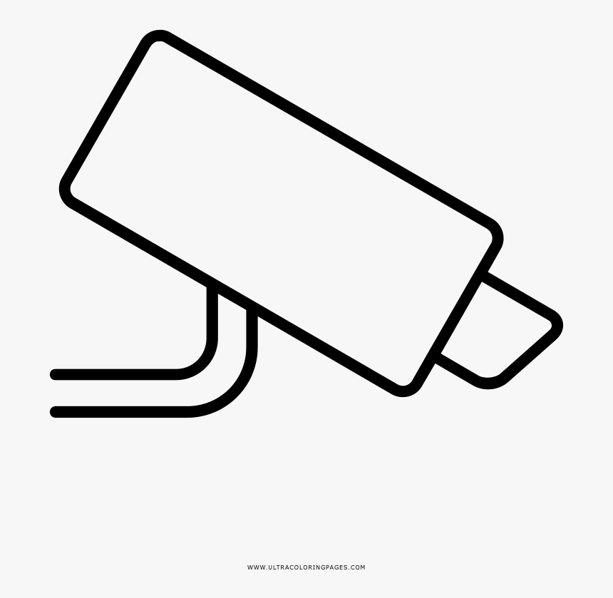 Clip Art Security Camera Drawing - Dibujo De Camara De Seguridad, HD Png Download, Free Download