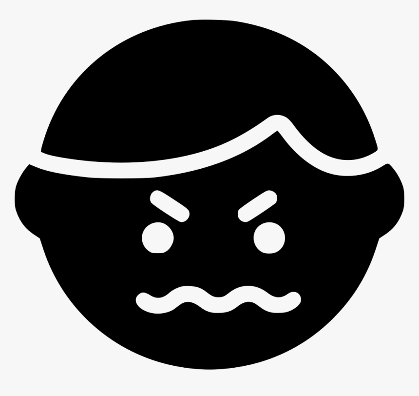 Mad - Smiley Face Icon Png Smile, Transparent Png, Free Download