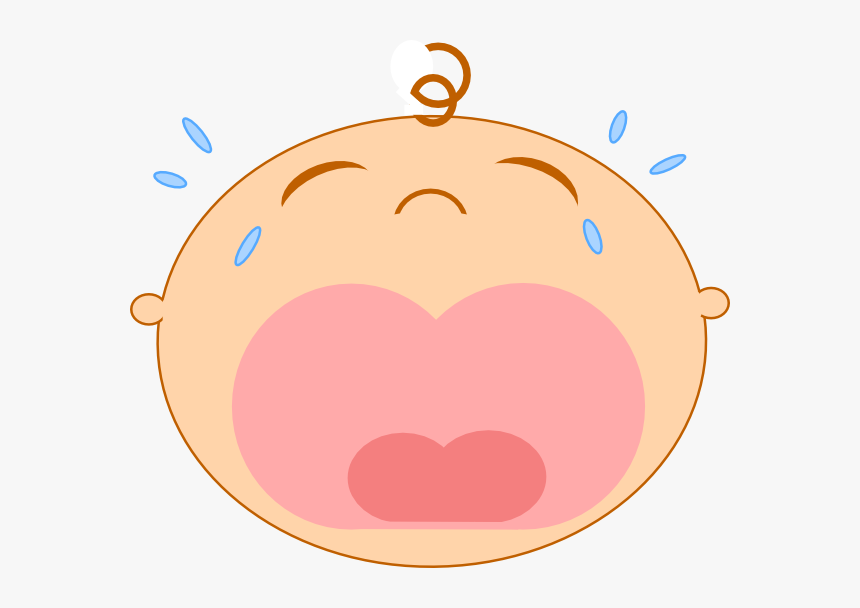 Crying Baby Face Cartoon, HD Png Download, Free Download