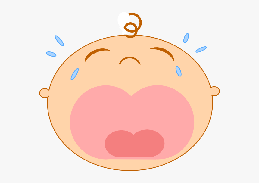 Crying Baby Face Cartoon HD Png Download Kindpng