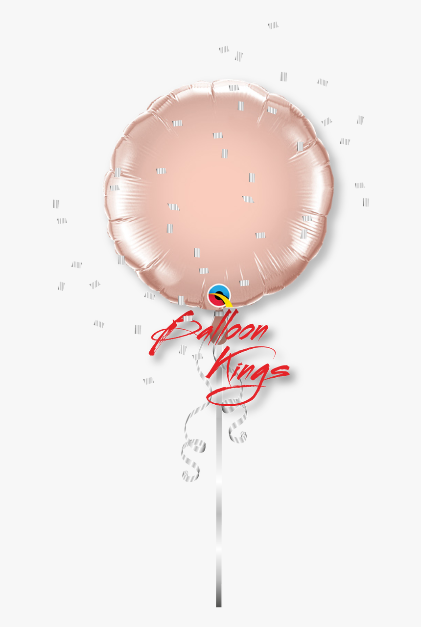 Rose Gold Round - Rose Gold Heart Balloons, HD Png Download, Free Download