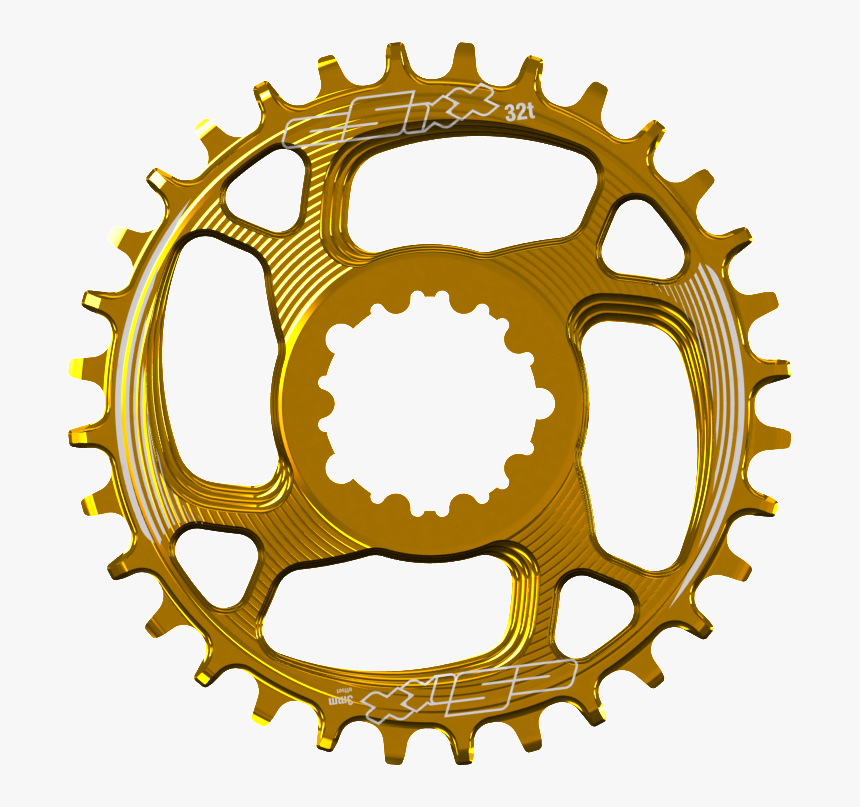 Tt Chainrings - Gold - Round - Fsa Direct Mount 34, - Sram Narrow Wide Chainring, HD Png Download, Free Download