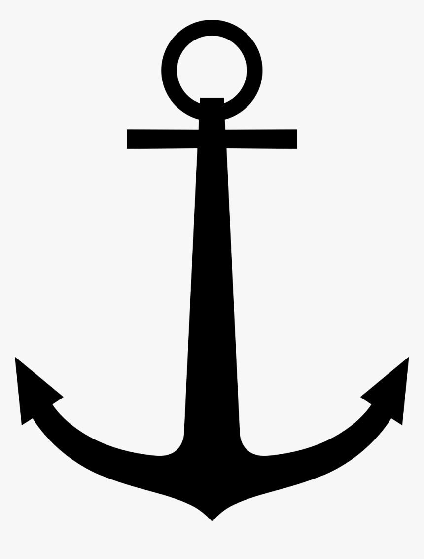 Anchor Tattoos Clipart Transparent - Draw An Easy Anchor, HD Png Download, Free Download