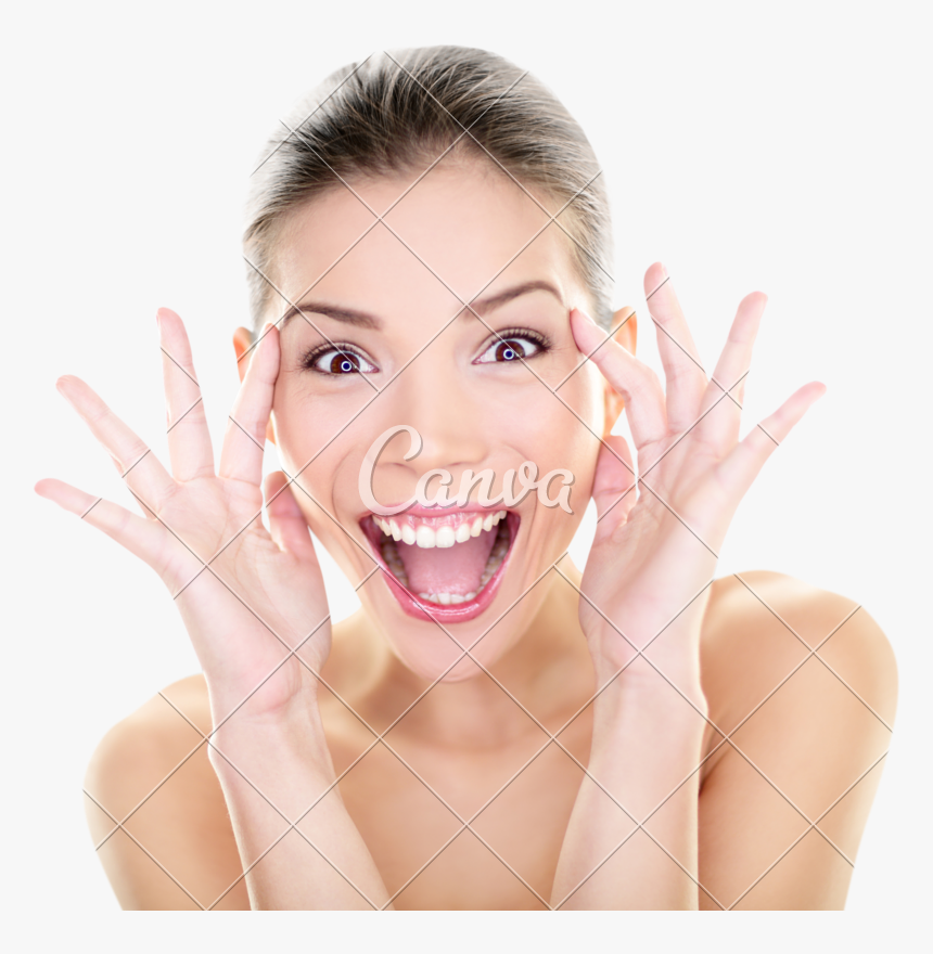 Asian Funny Face - Surprise Face Model, HD Png Download, Free Download
