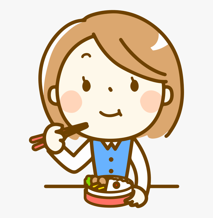 Woman Eating Bento - Realization Clipart Png, Transparent Png, Free Download