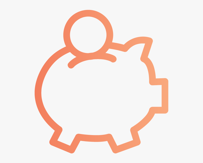 Piggy Bank Png White, Transparent Png, Free Download